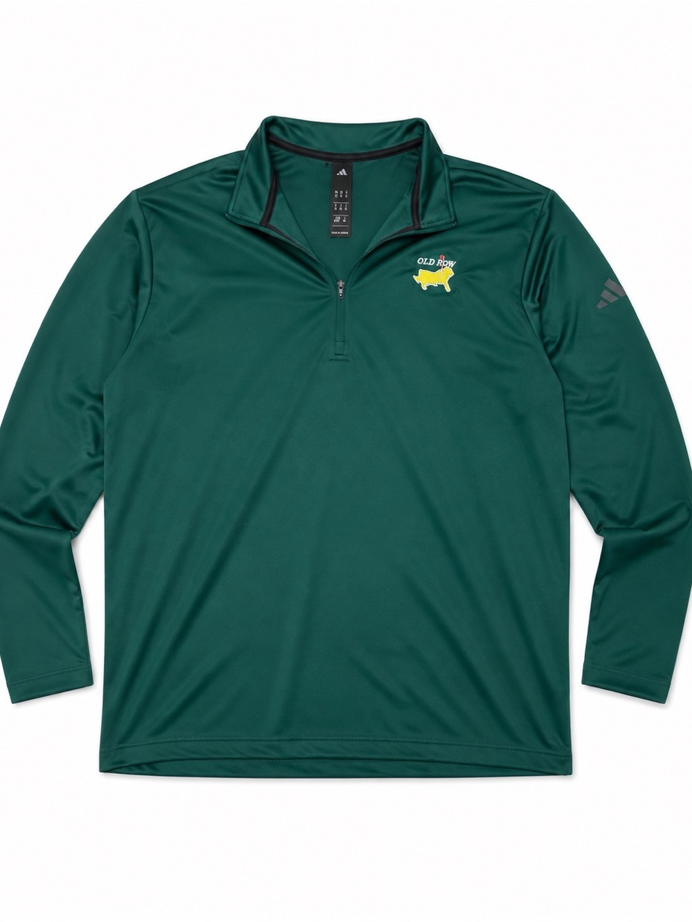 Adidas Old Row Green Quarter Zip Performance Pullover Men’s 3XL